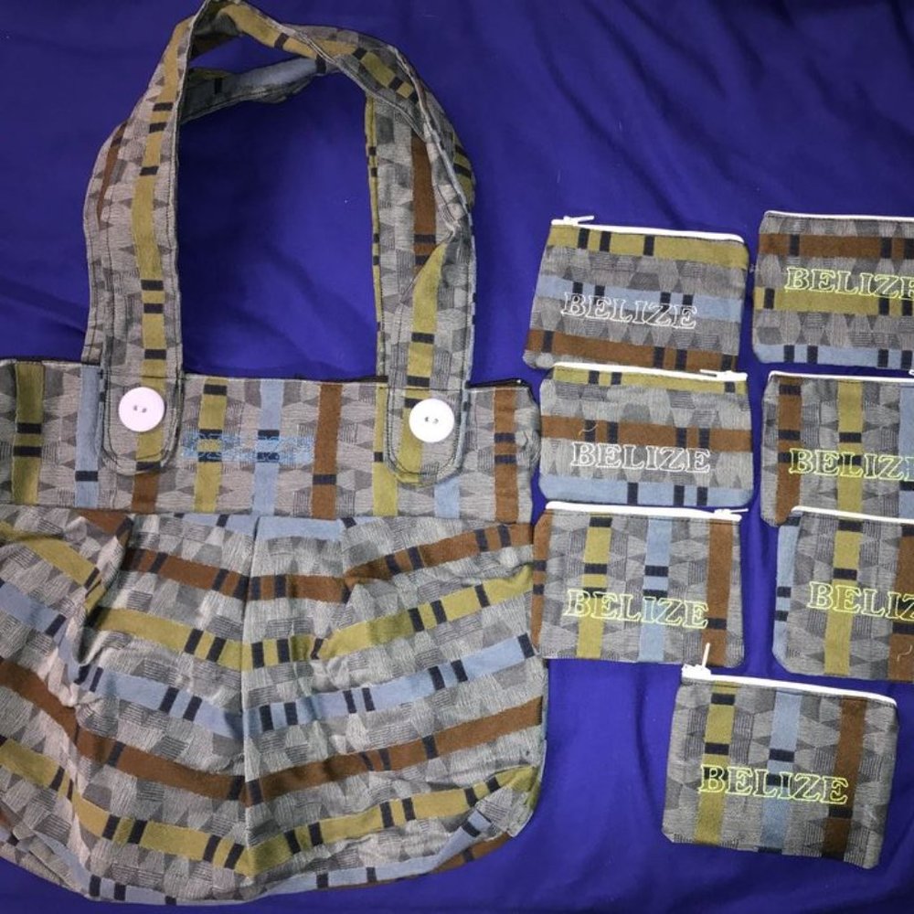 Blue Multicolored Belize Purse